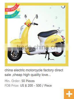 2015 Lastest new energy scooter, high quality cheap adult electric motorcycle,china factory direct for sale