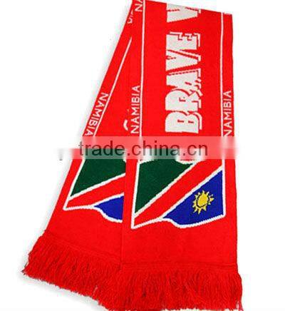 Selling world cup football match scarf sports team scarf popular fashion scarf