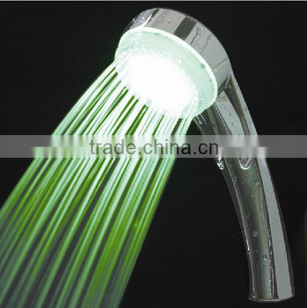 Chrome ABS change 7 color LED shower head