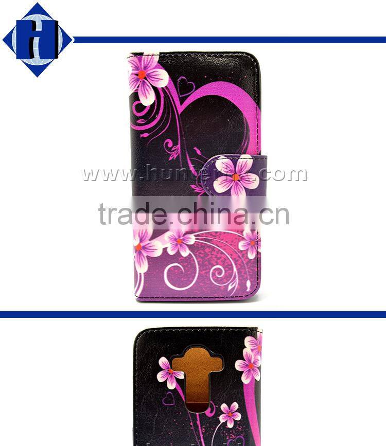 Best Quality Printed PU Leather Wallet Case For LG G4