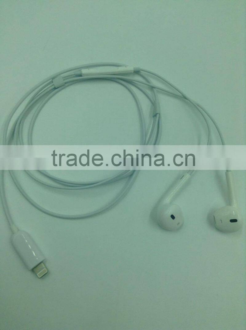 Best quality stereo Earphone noise canceling in-ear Phones With voice control for iPhone 7