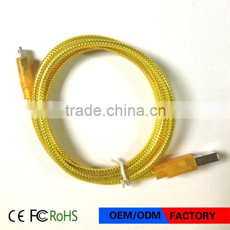 Factory Wholesale Hot Selling New Product Micro USB Cable with LED Light