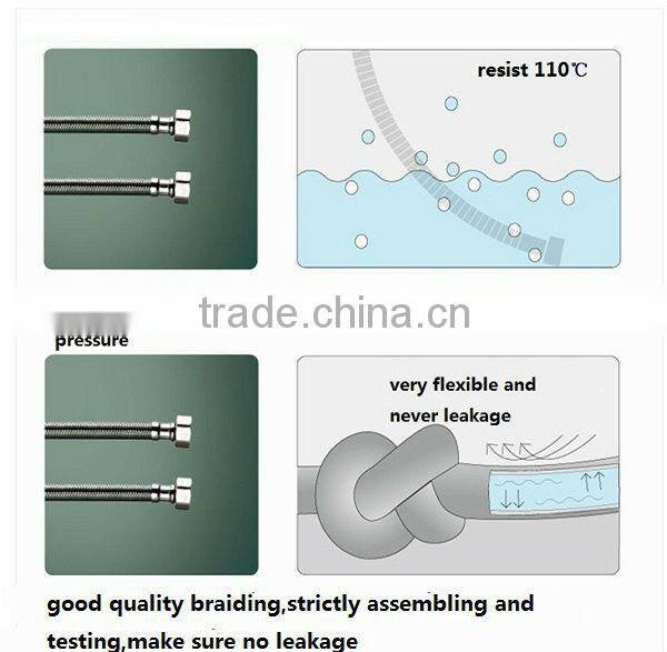 stainless steel wire braided toilet connector hose