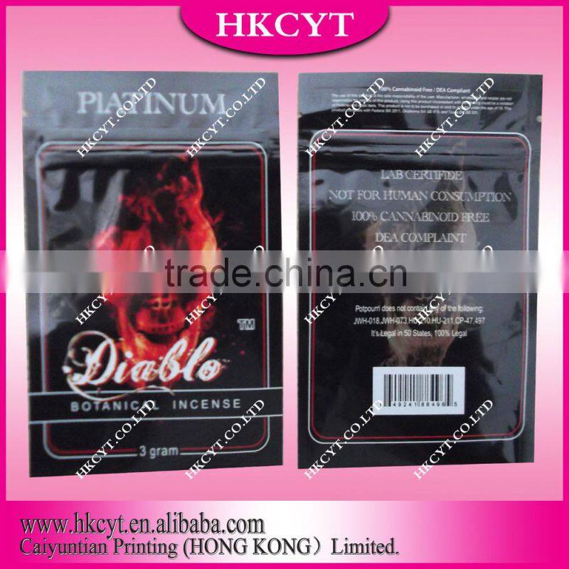 plastic rolling tobacco pouch/ tobacco pouch/Tobacco pouch with zipper