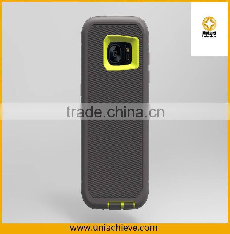 Case for Samsung S6/S7 Armor Hybrid Robot phone case with Full body covered red