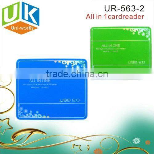 USB 2.0 all in one memory smart Slim card reader