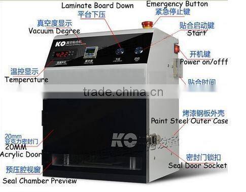 LY 848 7 inches laminator with Air Compressor No Need Mould