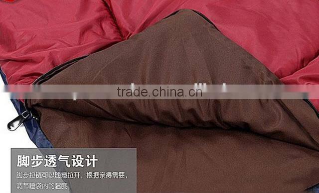 Audult soft fabric waterproof camping sleeping bag