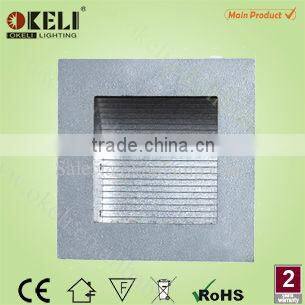 Corner recessed white 1.2W led plaster down lights