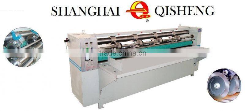 Thin blade longitudinal cutting line pressing carton machine