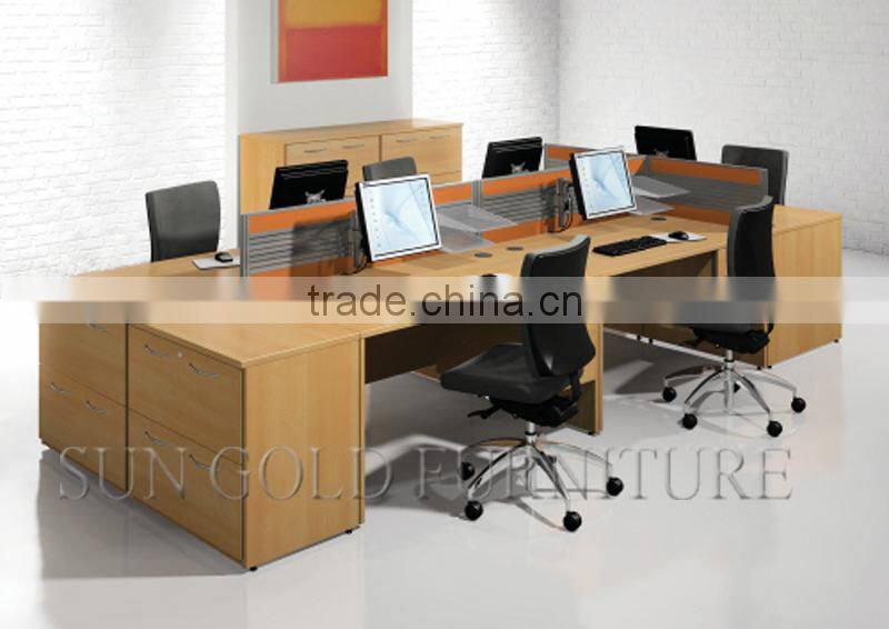 modern workstation office cubicle, 4 seat office cubicle ( SZ-W055)