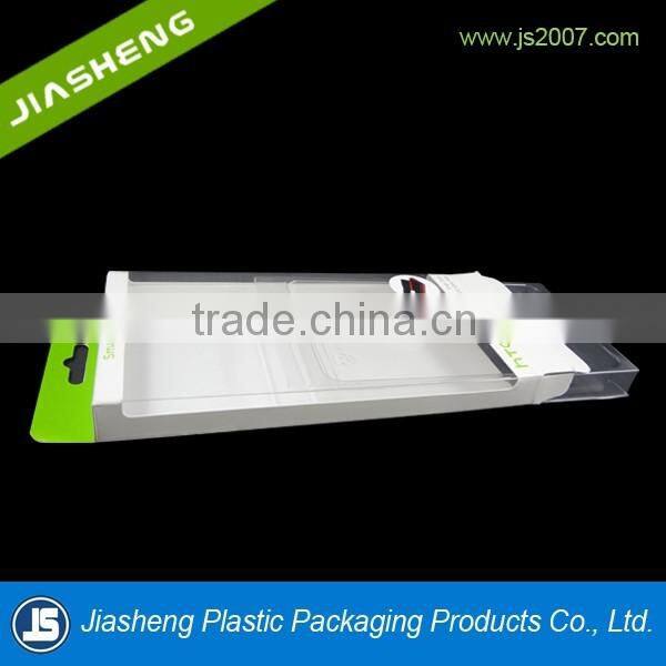 Cheap clear disposable square phone packaging boxes with customized material,PET,PP,PS
