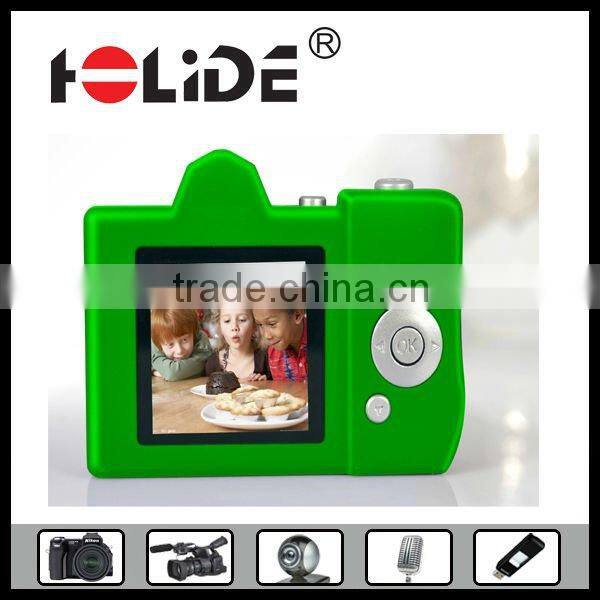 300k mini photo cameras with TF card and Rubber shell DC30ES