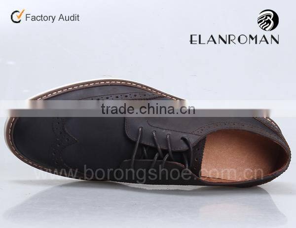 New style leather casual shoe for men from Guangzhou manufacturer business casual shoe