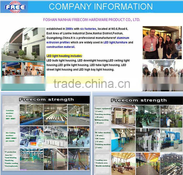 Freecom Big Discount Newest high lumens frosted cover aluminum led T8 tube light shell