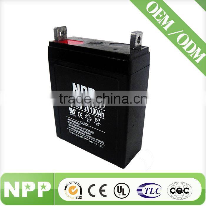 deep cycle inverter solar battery 2v 100ah