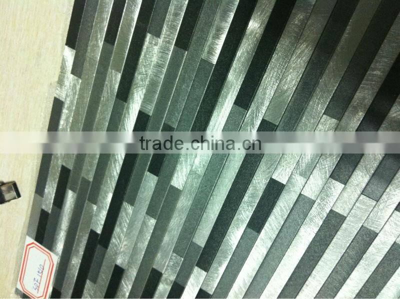 300x300 square edge aluminium mosaic 12'' x12'' aluminium mosaic(MT06)
