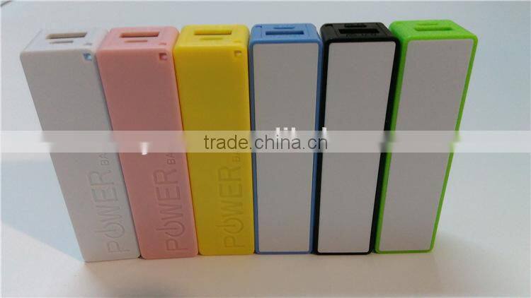 Perfume 2600mAh External Battery Pack single cell Power Bank Charger 5V 1A output for Apple