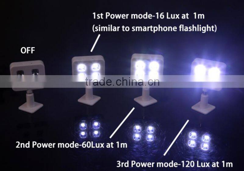 For ios and android Universal Mini 4 LED Camera Flash Selfie Fill Light Selfie Night Photo