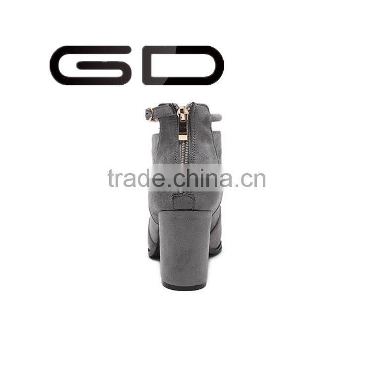 GD high quality suede material comfortable breathable lining booties shoes for women