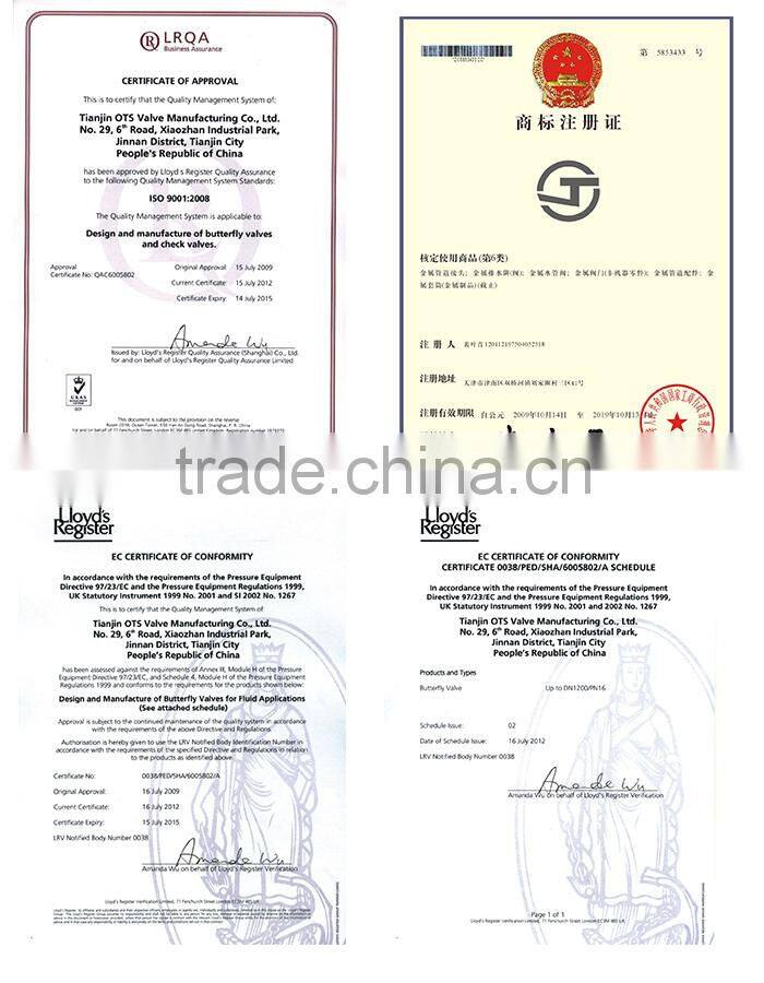 (BV-MZ-002)wafer style butterfly valve for flow control MANUFACTURER (DN50-2400)