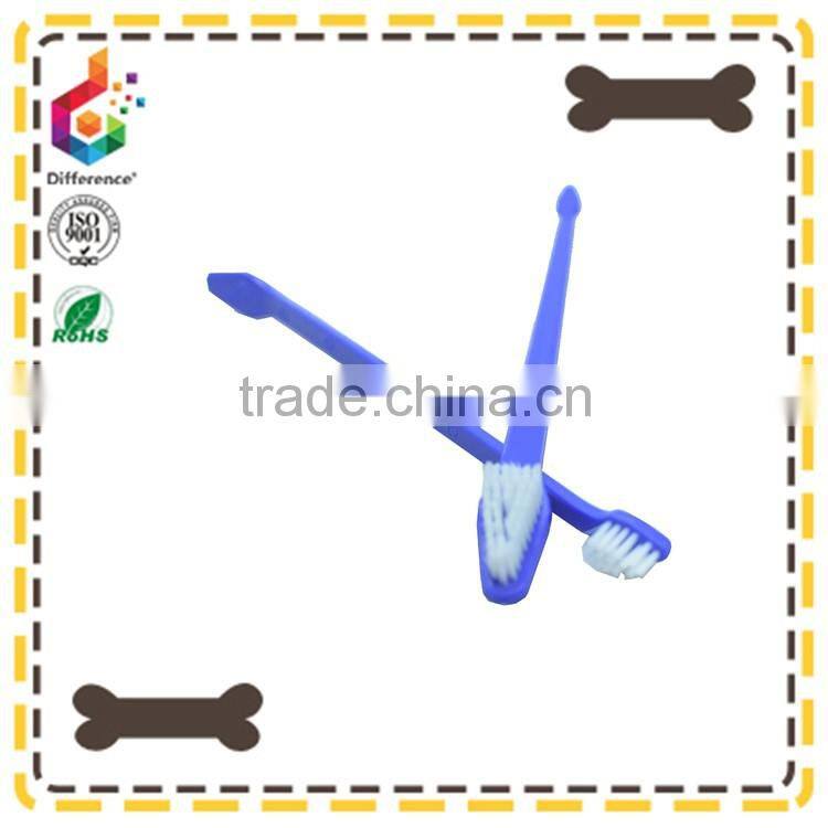 Dog double head tooth brush pet tooth brush