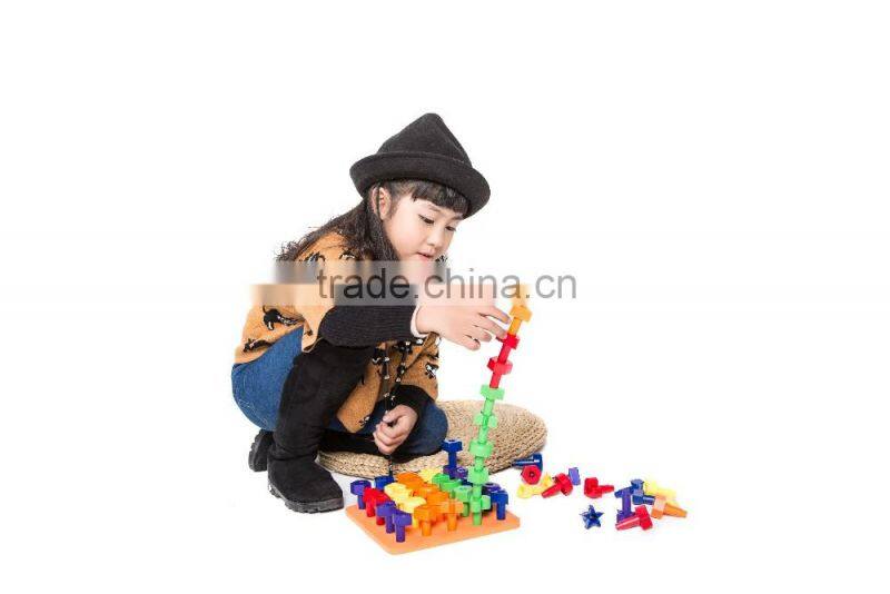 Plastic fancy toy DIY building blocks for kids