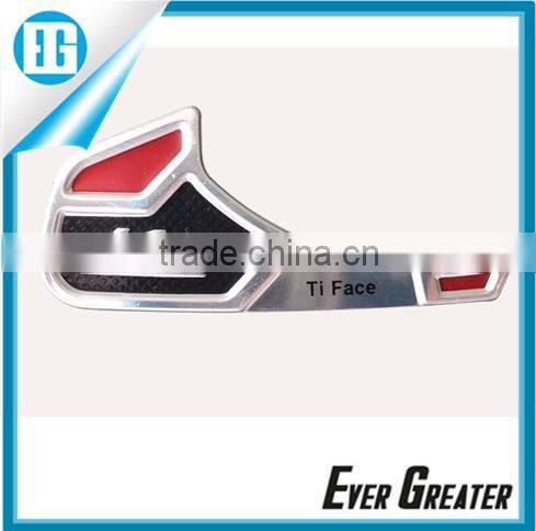 Custom Aluminum sticker custom made car emblems nameplate brushed aluminium badge car emblems