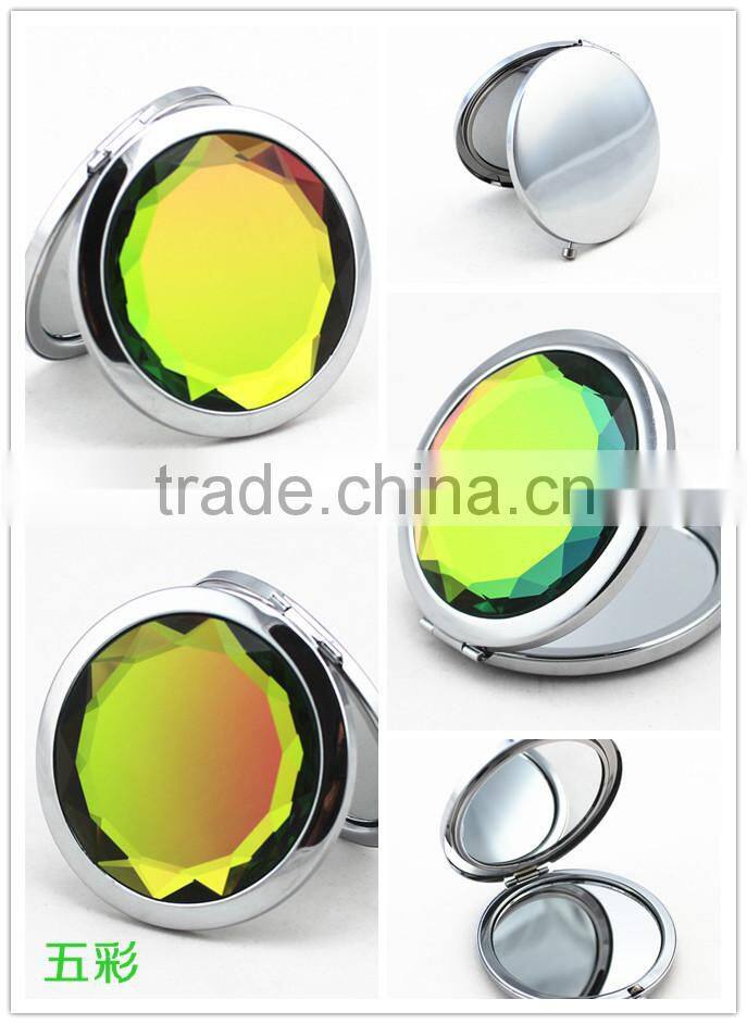 Promotional metal cosmetic mirrors /pocket mirror/compact mirror can add your own logo