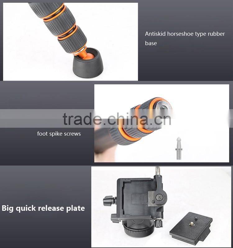 Heavy Duty Monopod With 360 degree Panoramic Head Portable Monopod Stand