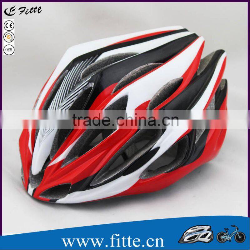 2015 EPS in mold high quality fashion girls cycle helmet