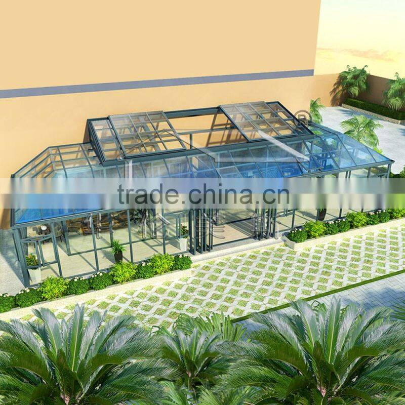 2016 novel design & high quality glass house