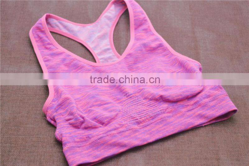 Sport yoga top seamless bra underwear women crop top