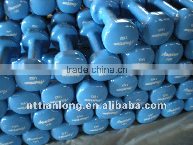 vinyl dipping hex dumbbell