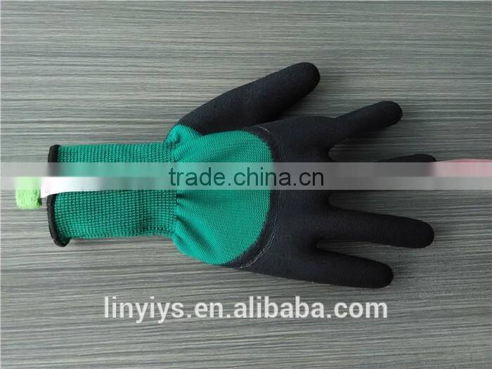 Heavy duty Foam Latex/Rubber Coated Cotton Knitted Working Glove