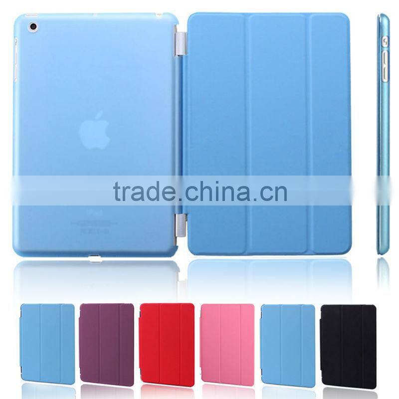 Ultra slim stand Smart Magnetic Leather Case Cover for ipad mini 3 sleep wake