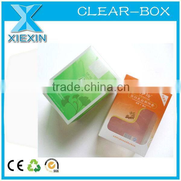 cheap discount PVC printing clear face mask packaging box