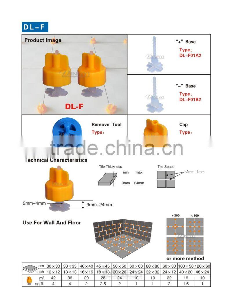 3mm tile leveling system clip tile leveling clip spacer