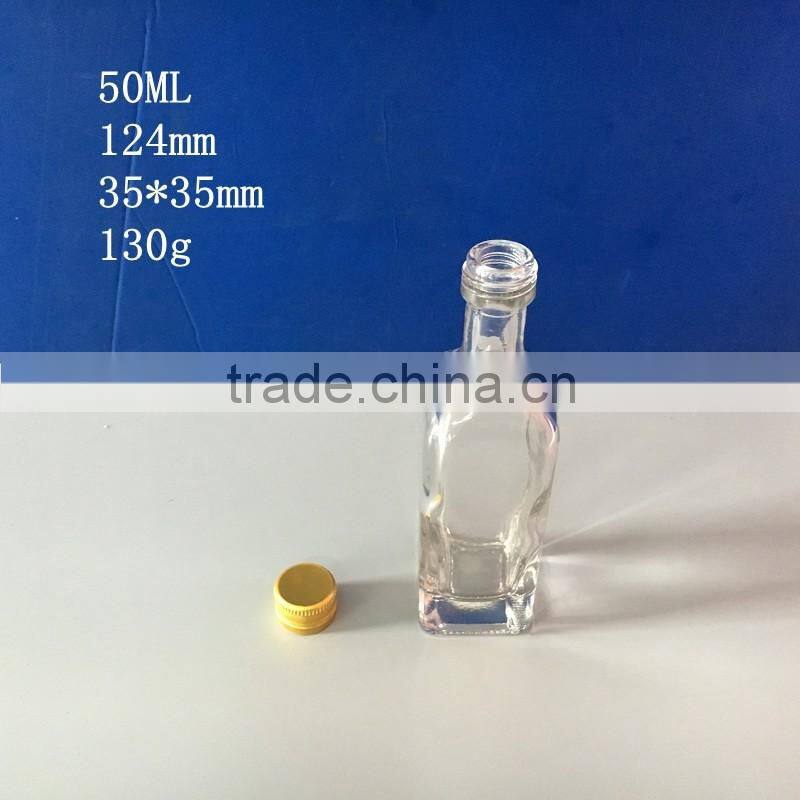50ml square small olive oil bottle
