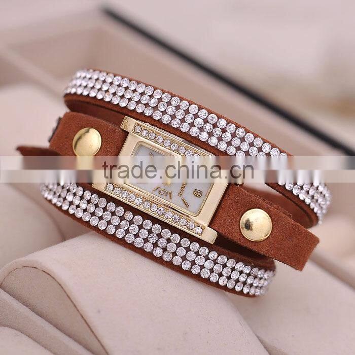 Beautiful Women Woolen Bracelet Watch Fashion Black Color Wrist Watch