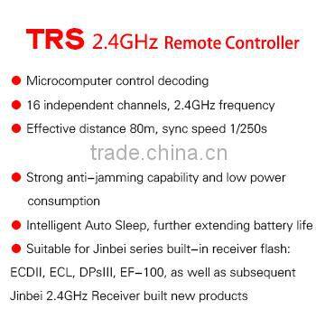 JINBEI TRS 2.4GHz 16-Channel Wireless Flash Remote Controller, Flash Trigger for Photo Studio Flash, Photo Studio Accessory