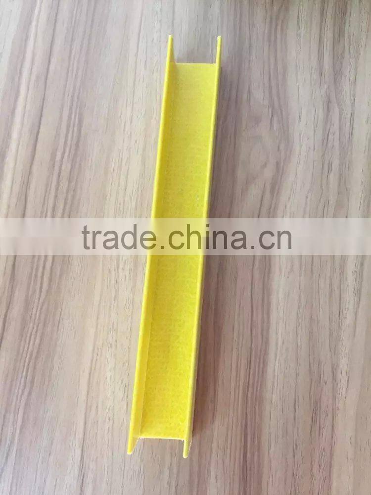 New design of Yellow Color Pultruded frp profile/ Fiber Reinforce Plastic Angle,Channel,Beam,Square Tube,Round Tube for pig farm