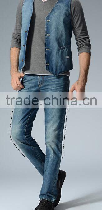 European-styled jeans plus thick Business jeans straight and skinning fitting denim garment factory denim trousers
