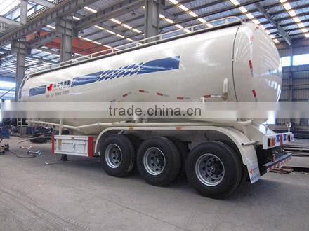 Tri-axle V shaped tank semi trailer to carry powder or flyash