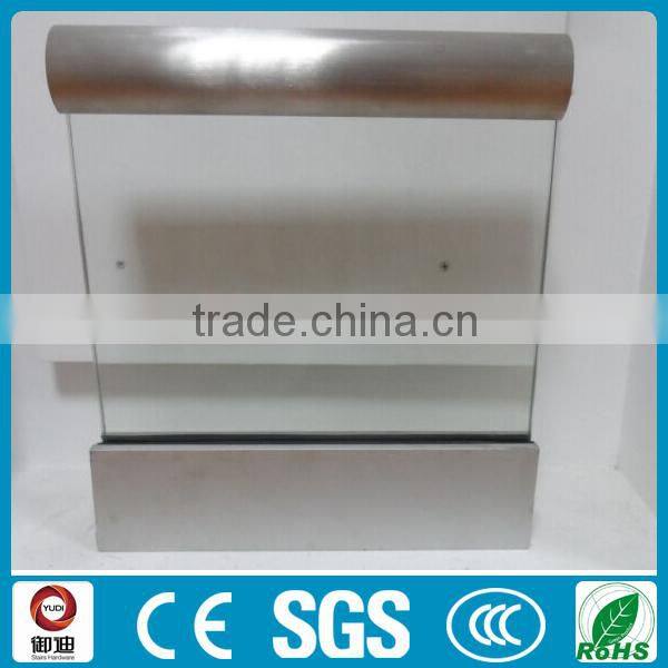 modern exterior frameless tempered glass balcony railing designs