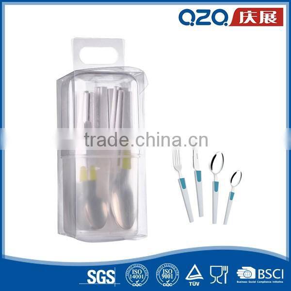 Comfortable feel anti-scald dinner flatware sets simple style forks spoons