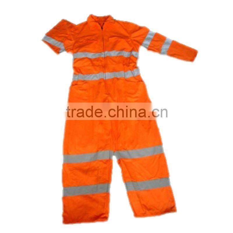 High visibility reflective Red Safety uniform coverall durable workwear