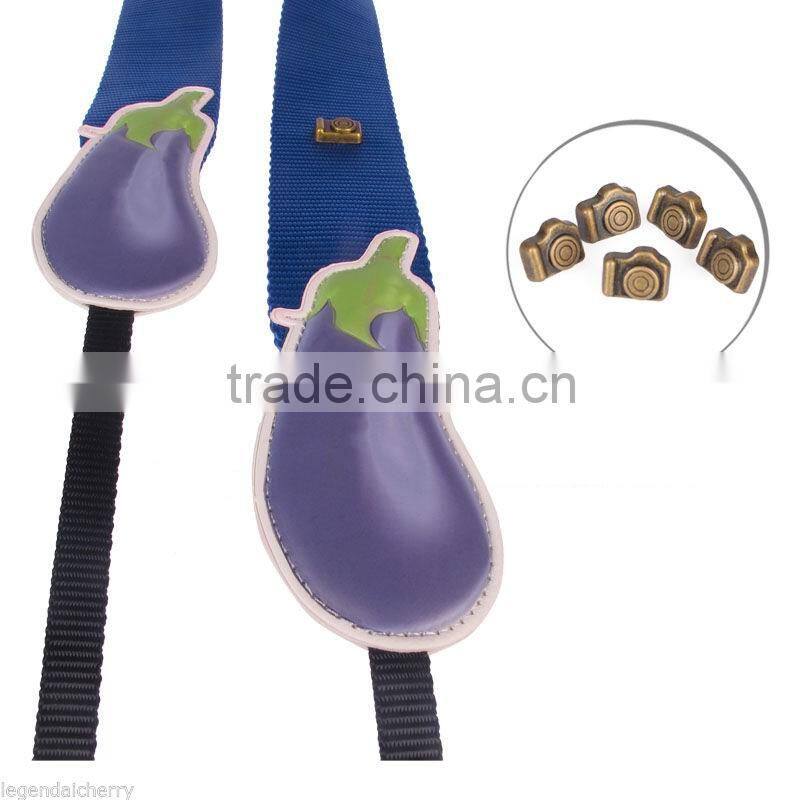 Navy Blue Camera Strap Aubergine Icon Leather For DSLR for Nikon for Canon for Sony LM-08 custom leather camera strap