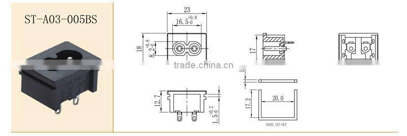 IEC8 AC power socket&