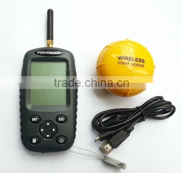 2016 A-bomb russian menu/ english menu WIFI Wireless 100M Portable Sensor wireless fish finder/fishfinder